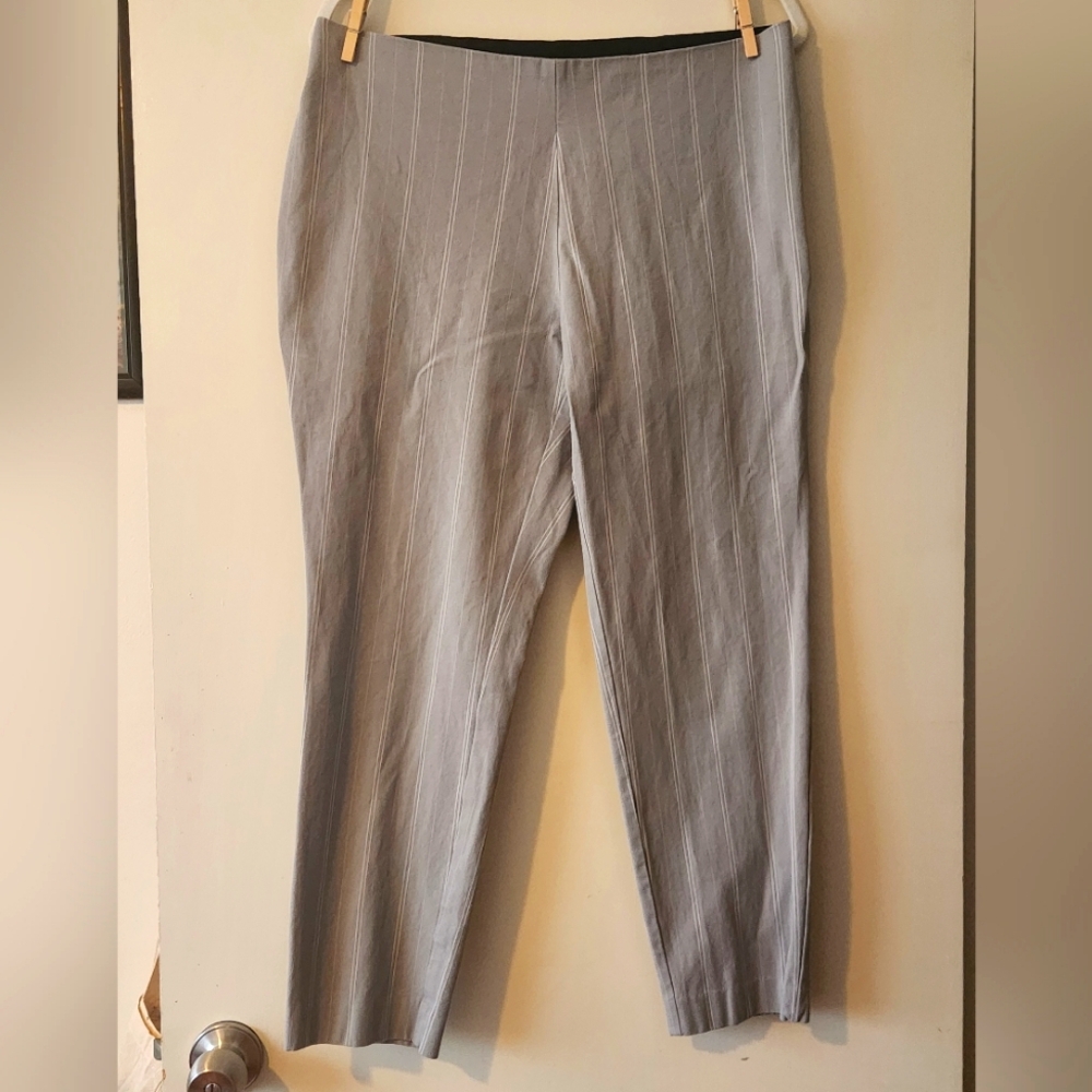 Womens Grey Pinstrip Pants
